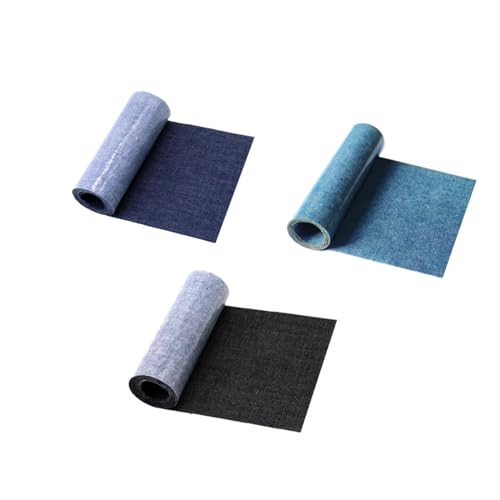 LIANRISES 3 Stück 8x51cm Jeans Flicken Zum Aufbügeln Flicken Zum Aufbügeln Aufbügelflicken Jeans Flicken Zum Aufbügeln Innen Bügelflicken Jeans Jeans Bügelflicken Innenseite von LIANRISES