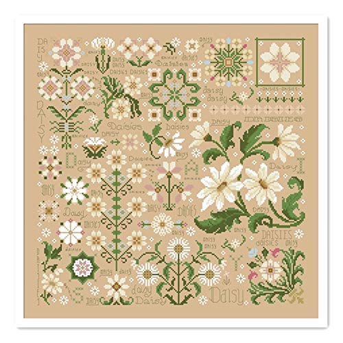 Kreuzstich Set Kreuzstich-Kits 18CT 14CT 11ct Flaxen Leinen Baumwollfaden Stickerei Kits DIY Craft Set (Cross Stitch Fabric CT Number : 14ct flaxen Canvas, Size : Silk Thread) von LIANYG