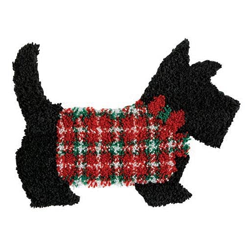LIAZLIUT Knüpfhaken-Kissen-Set, Scottish Terrier (52 X 38 cm), Kissenbezug-Set Für Erwachsene Und Kinder, Knüpfhaken-Set, Wohnaccessoire von LIAZLIUT