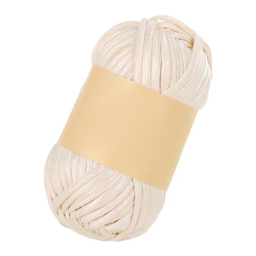 LICHENGTAI Häkelgarn, Chunky Thick Knitting Yarn Polyester DIY Handmade Häkelgarn 100g/Rolle Faden Glitzer Garne für Anfänger für Craft Decke Schal Handschuhe von LICHENGTAI