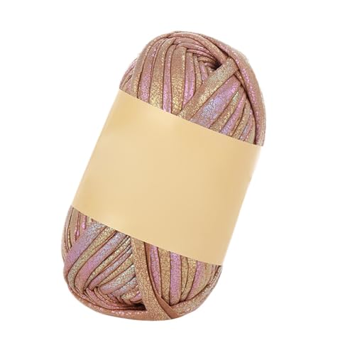 LICHENGTAI Häkelgarn, Chunky Thick Knitting Yarn Polyester DIY Handmade Häkelgarn 100g/Rolle Faden Glitzer Garne für Anfänger für Craft Decke Schal Handschuhe von LICHENGTAI