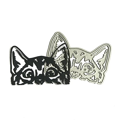 LICHENGTAI Katzen Stanzschablonen Stanzformen Stanzbögen Tiere Cutting Dies Realistisch Katze Stanzbögen Metall Prägeschablonen Stanzformen Schneiden für DIY Karte Sammelalbum Scrapbooking Fotoalbum von LICHENGTAI