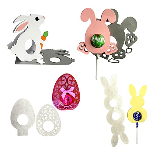 LICHENGTAI Stanzschablonen Ostern Scrapbooking Stanzschablone Metall Ostern Prägeschablonen Stanzformen Ostern Prägeschablonen Set für Scrapbooking, Grußkarten, Einladungen von LICHENGTAI