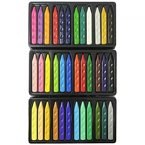 LICHENGTAI Wachsmalstifte für Kleinkinder, 36 Arten Toddler Wax Crayons Erdnussstifte Kleinkind Waschbar Sicher Oil Pastels Set Ölpastellkreide für Kinder Kleinkinder Junge Mädchen von LICHENGTAI