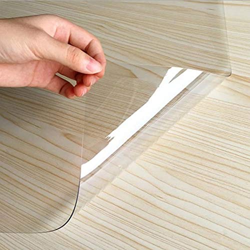 LCG Tischset Wasserdicht PVC Ölbeständig Tischdecke Weiche Glas Tea Tischmatte (Transparent 1mm) (Color : Clear 1mm) von LICHONGGUI