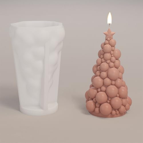 Silikonform Weihnachten Wichtel, 3D Silikonformen Gießformen Weihnachten Kerzenformen zum Gießen, Gießformen Silikon Gießform Wichtel Gips Zum Gießen Giessformen Silikon für Weihnachtsdeko (A) von LIDFEP