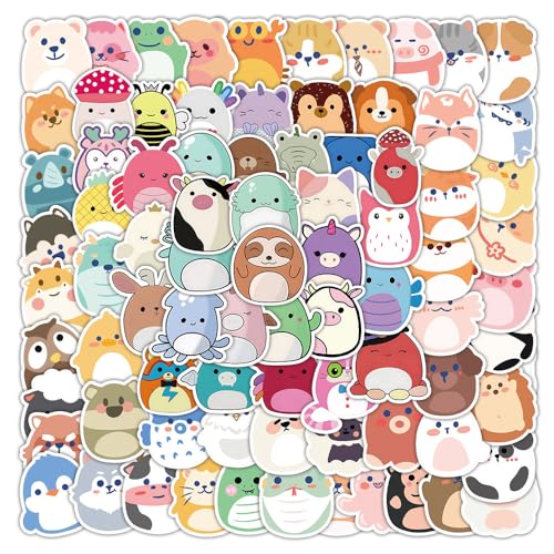 110 Stück Tiere Aufkleber, Kawaii Sticker Cartoon Tier Aufkleber Wasserfeste Vinyl Stickers für Kinder Jugendliche Studenten,Tiere Stickers für Wasserflaschen Skateboard Laptop Scrapbook Umschläge von LIERFIS