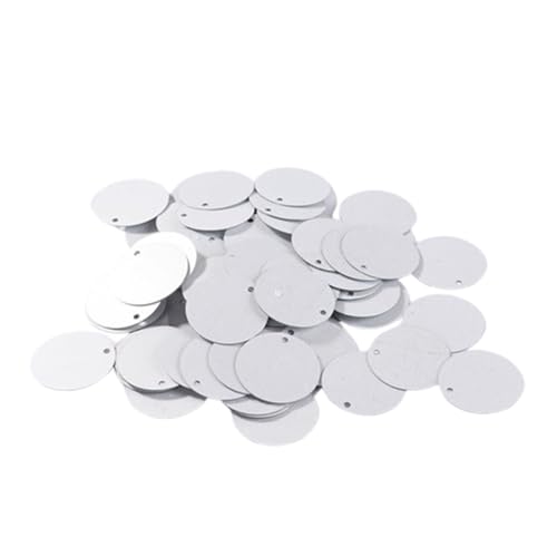 1 Packung 15 mm klare Pailletten, flache, runde, matte Spangle-Pailletten, Festival-Pailletten, Nähen, Hochzeitsbasteln, DIY-Material(Matte Silver) von LIFABOLA