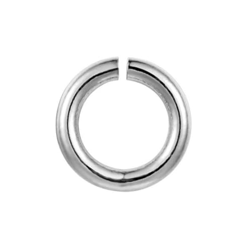 100 Stück Edelstahl-Binderinge, Kettennetz-Binderinge, Einzelring, offene Glieder-Binderinge, Schmuckherstellungszubehör (1,0 mm x 8 mm) von LIFABOLA