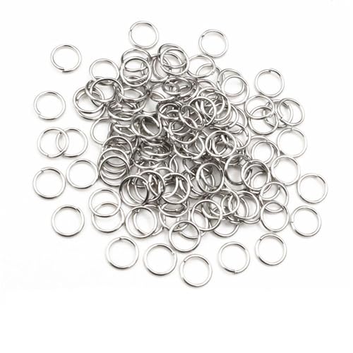 200 Stück 3/4/5/6/7/8/10 mm Silber Gold DIY Schmuckzubehör, geteilte Biegeringe, offene einzelne Schleifen zur Schmuckherstellung(Silver,0.5x3mm) von LIFABOLA