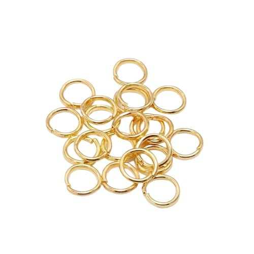 200 Stück 3 bis 20 mm bunte Spaltringe, offene Biegeringe, Verbinder for die Herstellung von DIY-Schmuck, Zubehör, Zubehör(Gold,12mm x 1.2mm) von LIFABOLA