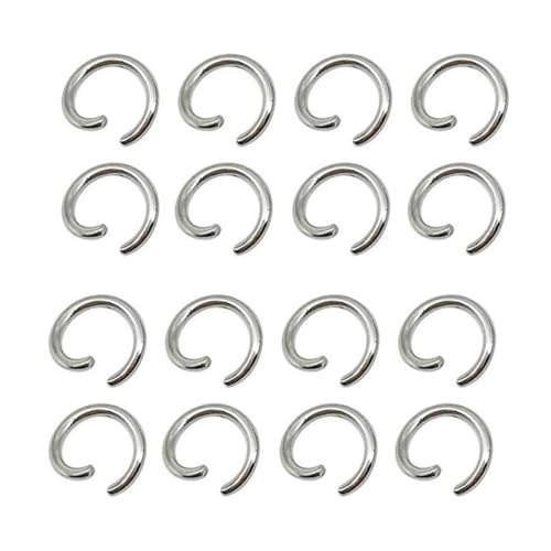 500 Stück offene Biegeringe, O-Ring-Verbinder aus Edelstahl for Schmuckherstellungszubehör, Biegeringe for Schlüsselanhänger(0.8X5mm) von LIFABOLA