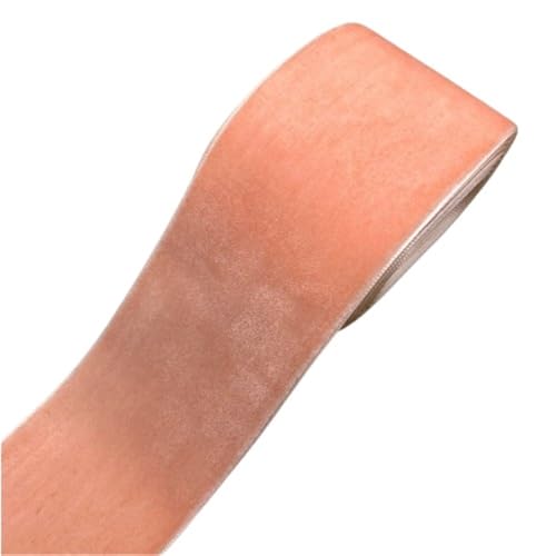 Hochzeitsband, 5,1 cm, 50 mm breit, DIY-Handwerk, Dekorationsband for Dekorationen, 2 Yards Samtband for Verpacken von Blumensträußen(Light Pink) von LIFABOLA