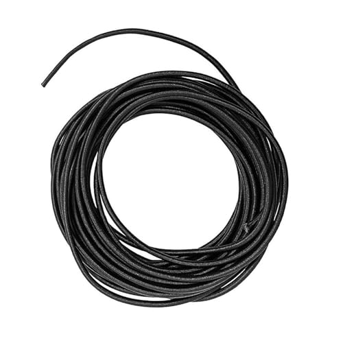 LIFABOLA 10 Meter Gummibänder, schwarzes Gummiband, DIY-Nähkleidung, 3–8 mm Bungee-Schockseil(4mmx10m) von LIFABOLA