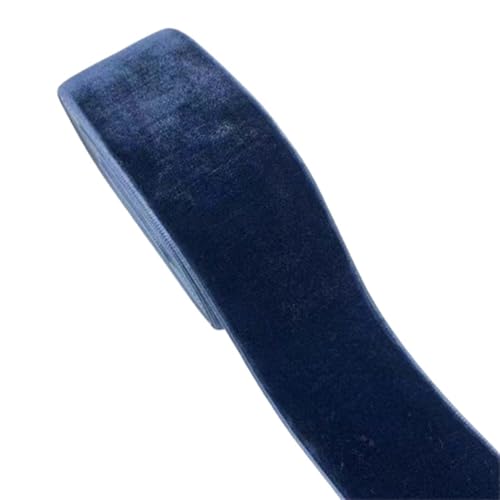 LIFABOLA Marineblaues einseitiges Samtband, 5 25 100 200 300 Yards Premium-Samtband, 6–25 mm Breite Schleifenband(9mm x 200yards) von LIFABOLA