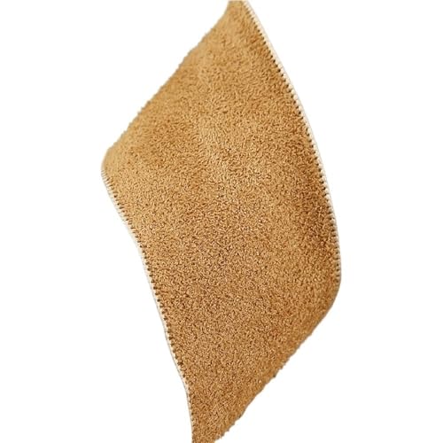 LIFABOLA Samt-Wildleder-Stoffband, 50 Yards x 40 mm, Samtband for Hochzeit, Basteln, DIY-Zubehör, Polyester-Blumenstraußband(Yellow-Brown) von LIFABOLA