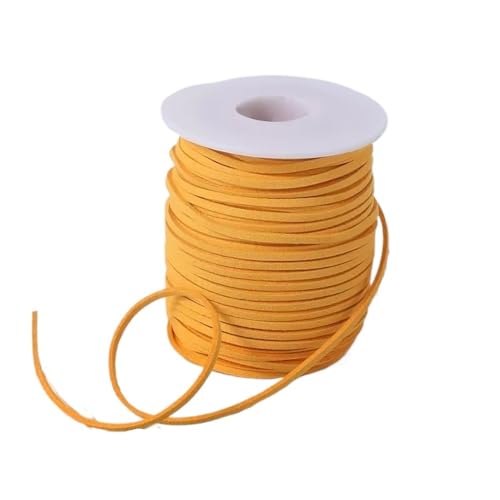 Samtband in Orange, Grün, Burgunderrot, Kaffeebraun, DIY-Blumen-Dekorationsbänder, 2,6 mm, 45 m/Rolle, Haarband, Samtbänder mit Draht(Orange yellow) von LIFABOLA