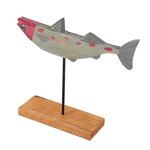 LIFKICH 1 Stück Fish Entworfene Tisch Ornament Holz Handwerk Entzückende Tiere Tiere Desktop von LIFKICH