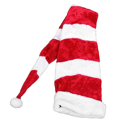 LIFKICH 1 X Weihnachtsmütze Weihnachtsmütze Weihnachtsmann Cosplay Mütze Weihnachtskopfschmuck Weihnachtsmannmütze Weihnachtselfenmütze Pullover Fedora Mütze Weihnachtsmütze von LIFKICH