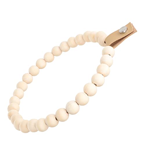 LIFKICH Handtuchhalter Holzperlen Wandmontage Badezimmerdekor Rustikaler Handtuchring für Vielseitige Nutzung Badezimmer und Wohnzimmer Langlebig LIFKICH Handtuchhalter Holzperlen Wandmontage Badezimmerdekor Rustikaler Handtuchring für Vielseitige Nutzung Badezimmer und Wohnzimmer Langlebig von LIFKICH