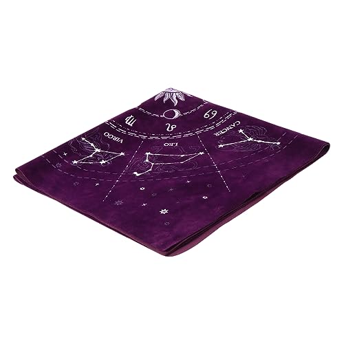 1Stk Weissagung Tarob Altar Tarot Tisch Abdeckung Konstellationen tischdecke Tarotmatte Tarot tischdecke Tarot-Tischdecke Besondere Altar Tuch Gamepad Tapisserie Flanell Violett von LIFKOME