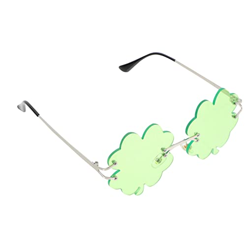 LIFKOME 1 Paar Irische Brille Spezifikationen Augapfel-brille Gläser St Patricks Tagesbrille Groß Grünes Outfit Brillen Brille Auf Lustige Partybrille Partydekorationen Green Metall von LIFKOME