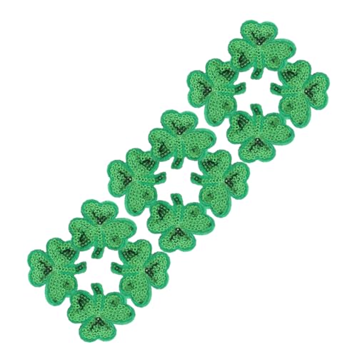 LIFKOME 1 Satz Klee Patch Flicken Zum Aufbügeln Für Mädchen Abzeichen Annähen Stickereiflicken Für Kleidung Reparaturflicken Für Kleidung Polyesterfaden Green 12 Stück LIFKOME 1 Satz Klee Patch Flicken Zum Aufbügeln Für Mädchen Abzeichen Annähen Stickereiflicken Für Kleidung Reparaturflicken Für Kleidung Polyesterfaden Green 12 Stück von LIFKOME