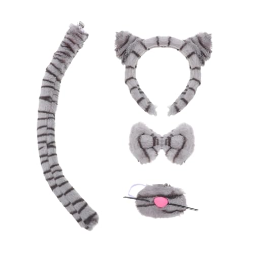 LIFKOME 1 Set Leopardenmuster Tierkopfschmuck Karneval Cosplay Kostüm Leopardenmuster Ohren Kostüm Karneval Leopard Cosplay Requisiten Leopardenkostüm Requisite Tierdruck Stirnband von LIFKOME