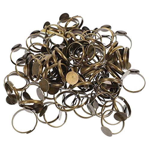 LIFKOME 100Stücke Einstellbare Ringbasisringe für DIY Schmuckherstellung Designs mit Harzen Perlen und Mehr Leicht und Kompakt für Projekte LIFKOME 100Stücke Einstellbare Ringbasisringe für DIY Schmuckherstellung Designs mit Harzen Perlen und Mehr Leicht und Kompakt für Projekte von LIFKOME