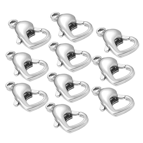 LIFKOME 10Stücke Herzverschluss Für DIY Halsketten Und Armbänder Langlebige Schmuckverbindung Einfach Zu Installieren Für Bastelprojekte Und Schmuckherstellung LIFKOME 10Stücke Herzverschluss Für DIY Halsketten Und Armbänder Langlebige Schmuckverbindung Einfach Zu Installieren Für Bastelprojekte Und Schmuckherstellung von LIFKOME