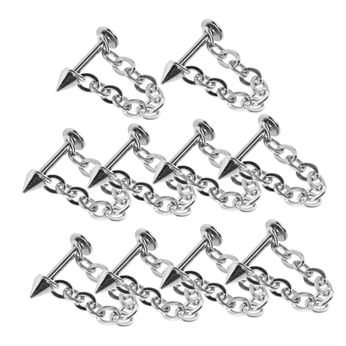 LIFKOME 10Stücke Septumkette Abnehmbare Lippenpiercing Kette Stylischer Körperschmuck für Männer und Frauen Langlebig und Hautfreundlich Ergänzung für DIY LIFKOME 10Stücke Septumkette Abnehmbare Lippenpiercing Kette Stylischer Körperschmuck für Männer und Frauen Langlebig und Hautfreundlich Ergänzung für DIY von LIFKOME