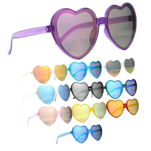 LIFKOME 11 Stück Herz Freunde Glühstock trendy Dekorationen Rave personalisierte sonnenbrillen set schnapsgläser lustige für Männer Partybrille Stk von LIFKOME