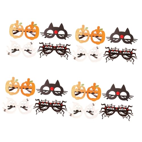 LIFKOME 16 Stk Halloween-Brille Halloween-Cosplay-Brillen lustige Brille Halloween-Foto-Requisite halloween brillen halloween Halloween-Dekorationen Partygeschenke Plastik von LIFKOME