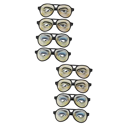 LIFKOME 2 Sätze 4 Stk Augen-Party-Brille klebrige Brille Neuartige Sonnenbrille gruselige Kostümbrille schnapsgläser faschingsbrille glasses Plastikbrille Spielzeug Brille mit Augenmuster von LIFKOME