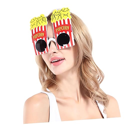 LIFKOME 2 Stück 1 Satz Party Dekoration Gläser Einzigartige Sonnenbrille Lustige Brillen Brille Verkleiden Kind Lustige Brille Kind Sonnenbrille Neuheit Party Brille Popcorn-brille Plastik von LIFKOME