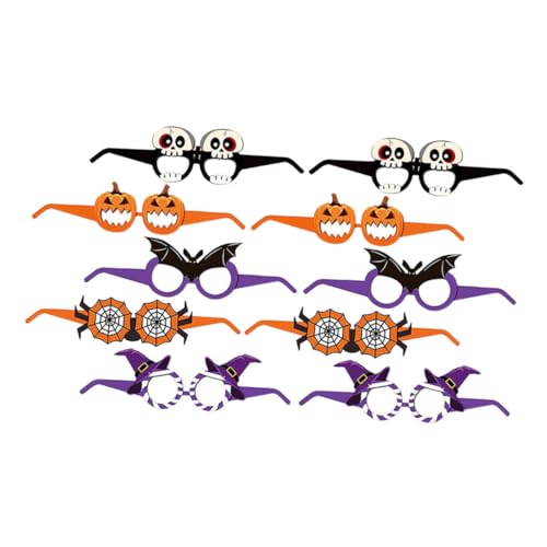 LIFKOME 20 Stk Halloween-brille Zarte Partybrille Halloween-requisiten Abschlussball Brille Brillenständer Festival-party-brille Brillenhalter Für Zubehör Für Den Abschlussball Papier von LIFKOME