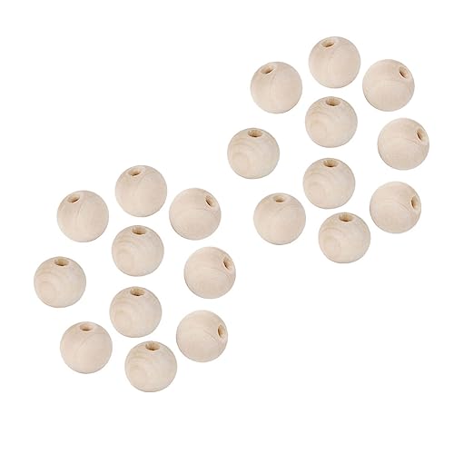 LIFKOME 20Stücke Holzperlen Runde DIY Schmuckperlen für Armbänder und Halsketten Helles Gelb für Heimdekoration und Bastelprojekte Strapazierfähigem LIFKOME 20Stücke Holzperlen Runde DIY Schmuckperlen für Armbänder und Halsketten Helles Gelb für Heimdekoration und Bastelprojekte Strapazierfähigem von LIFKOME