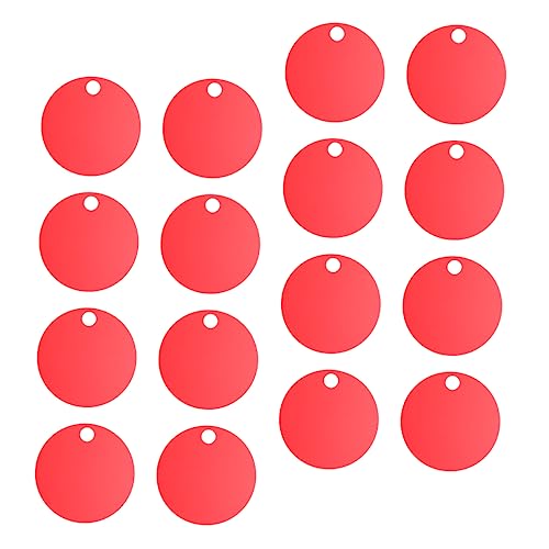 LIFKOME 25Stücke Aluminiumlegierung Haustier Id Tags Rund Blank Tag Für DIY Gravur Rot Personalisierbar Für Welpen Und Perfektes Zubehör Für Haustiere Und Adressanhänger LIFKOME 25Stücke Aluminiumlegierung Haustier Id Tags Rund Blank Tag Für DIY Gravur Rot Personalisierbar Für Welpen Und Perfektes Zubehör Für Haustiere Und Adressanhänger von LIFKOME