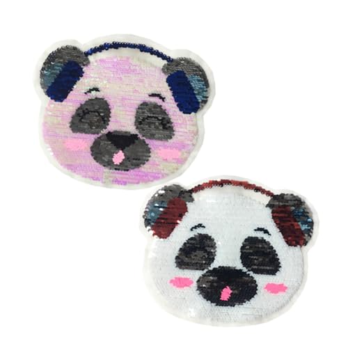 LIFKOME 2Stücke Süße Panda Stickereien Stoffaufkleber Mit Wendematerial Cartoon Ohrhörer Design Glitzernde Farbwechsel Pailletten Für Nähprojekte Und DIY LIFKOME 2Stücke Süße Panda Stickereien Stoffaufkleber Mit Wendematerial Cartoon Ohrhörer Design Glitzernde Farbwechsel Pailletten Für Nähprojekte Und DIY von LIFKOME