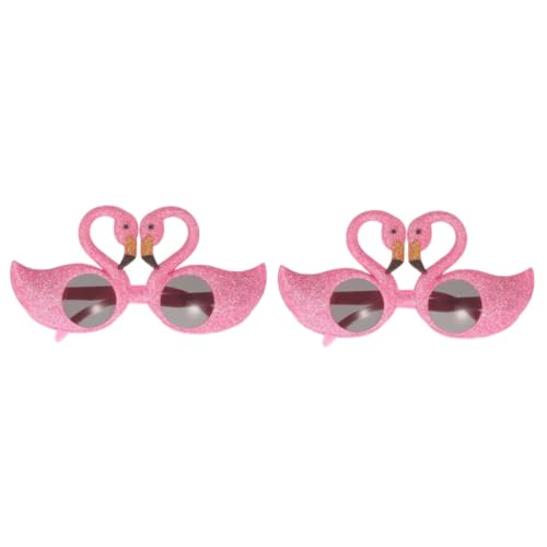 LIFKOME 2st Flamingo-brille Laternen Luau-partybevorzugung Party-brillengestell Partybrille Flamme Rave-accessoires Hawaiisch Gastgeschenke Hawaiianische Brillen Partyzubehör Plastik von LIFKOME