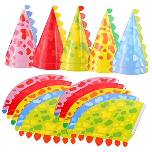 LIFKOME 30 Stück Kindergeburtstags Hüte Dinosaurier Thema Partyhüte aus Papier für Kindergeburtstagsfeiern Farben LIFKOME 30 Stück Kindergeburtstags Hüte Dinosaurier Thema Partyhüte aus Papier für Kindergeburtstagsfeiern Farben von LIFKOME