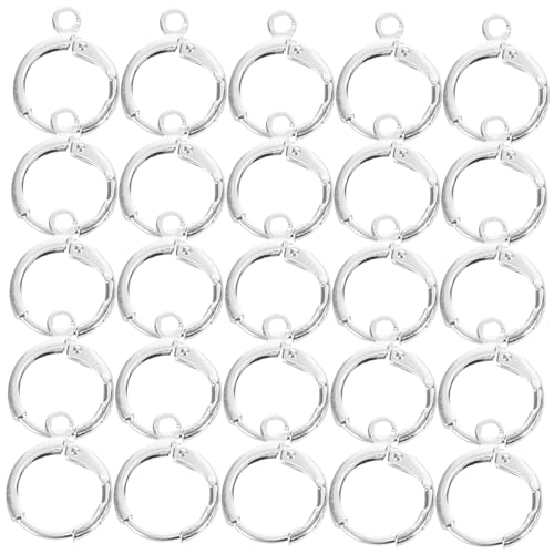 LIFKOME 30 Stück Ohrringhaken Huggie Hoop Hochwertiges Ohrringzubehör Für DIY Schmuck Ideal Für Handgemachte Ohrringe Inklusive Crimpperlenabdeckungen Und Schmuckwerkzeug von LIFKOME