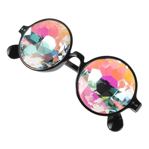 LIFKOME 3St Kaleidoskop-Brille begeisterte Sonnenbrille Rave Abschlussball Brille Steampunk-Brille halloween brillen leuchtbrillen schnapsgläser Regenbogenbrille Kaleidoskopbrille Black von LIFKOME