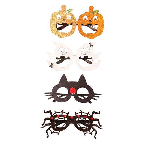 LIFKOME 4 Stück Halloween-Brille Halloween-Schmuck Halloween-Partyzubehör skelett brille Scherzbrille halloween brillen halloween Party-Brillen-Dekore Halloween-Dekoration Stoff von LIFKOME