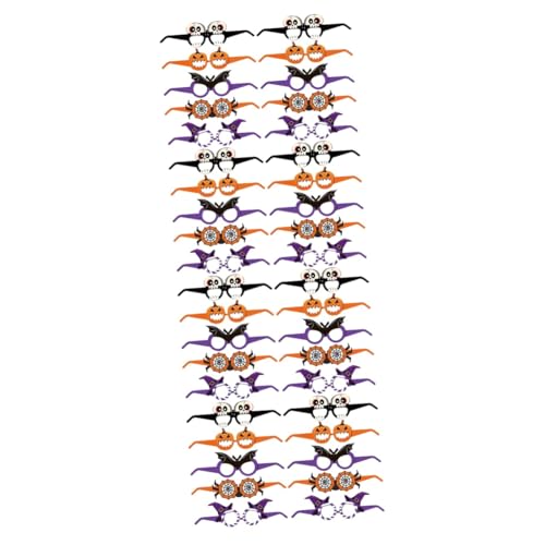 LIFKOME 40 Stk Halloween-brille Halloween-streich-requisite Halloween Brillengestell Brille Für Brillenständer Halloween-party-brille Neuartige Partybrille Zarte Partybrille Papier von LIFKOME