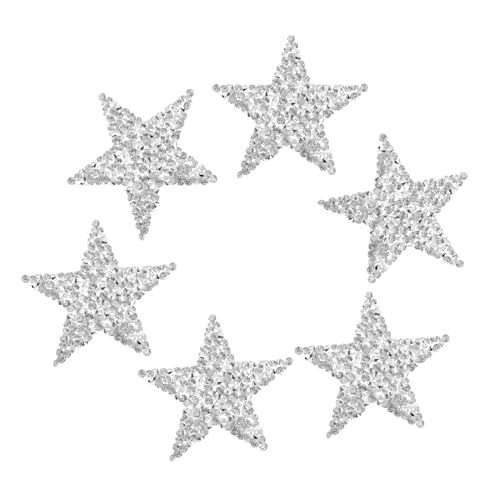 LIFKOME 4Stücke Teiliges Silbernen Klebepatches Mit Sternen Aufbügelbare Applikationen Für DIY Bastelprojekte Zur Dekoration Von Kleidung Taschen Und Mehr LIFKOME 4Stücke Teiliges Silbernen Klebepatches Mit Sternen Aufbügelbare Applikationen Für DIY Bastelprojekte Zur Dekoration Von Kleidung Taschen Und Mehr von LIFKOME