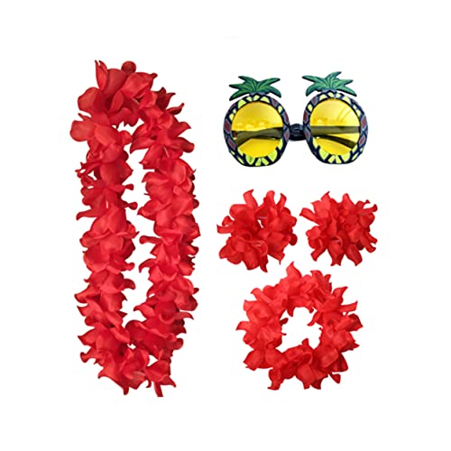 LIFKOME 5 Stück Ananas Brillen Lustige Brillen Party Brillen Hawaii Armband Ananas Brillen Hawaii Brillen Hawaii Girlande Hawaii Kopfschmuck von LIFKOME