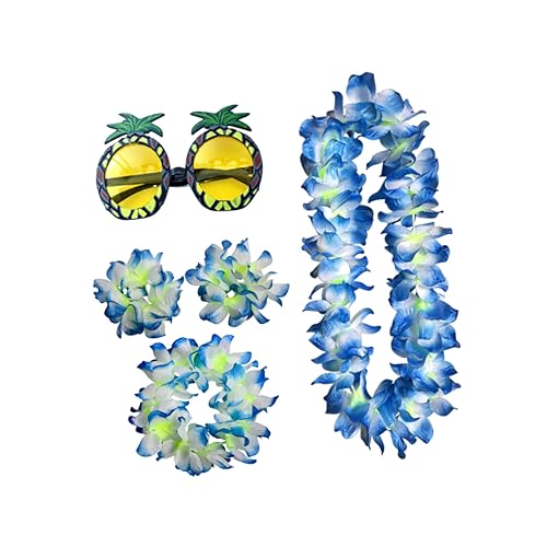 LIFKOME 5St Hawaii-Armband faschingskostüme fasnachtskostüme partybrillen spassbrillen witzige brillen hawaiianische Partygeschenke hawaiianisches Partykostüm Ananas-Brille lustige brille von LIFKOME