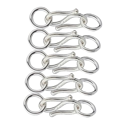 LIFKOME 5Stücke S Förmiger Halskettenverschluss Silberner Armbandverschluss Schmuckverbinder Für DIY Projekte Vielseitige Metallverschlüsse LIFKOME 5Stücke S Förmiger Halskettenverschluss Silberner Armbandverschluss Schmuckverbinder Für DIY Projekte Vielseitige Metallverschlüsse von LIFKOME