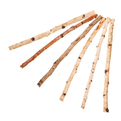 LIFKOME 6Stücke Natürliche Holzstäbe Zum Basteln Dekorative Stöcke Naturholz Für DIY Projekte Lang Für Dekorationen Und Arrangements von LIFKOME